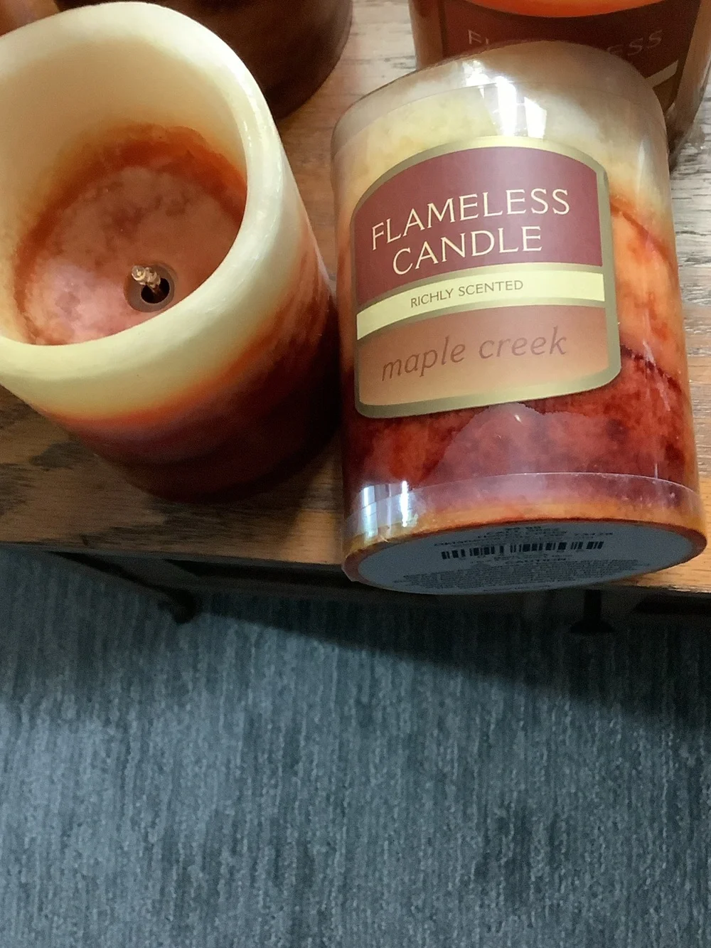 Wax LED Candle Set on Timers - Orange Gradient 2 Are New